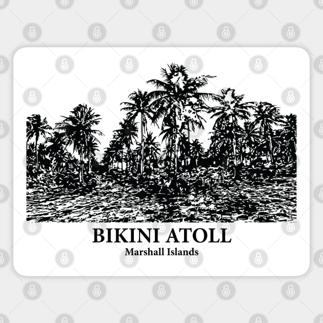Bikini Atoll - Marshall Islands Magnet by Lakeric